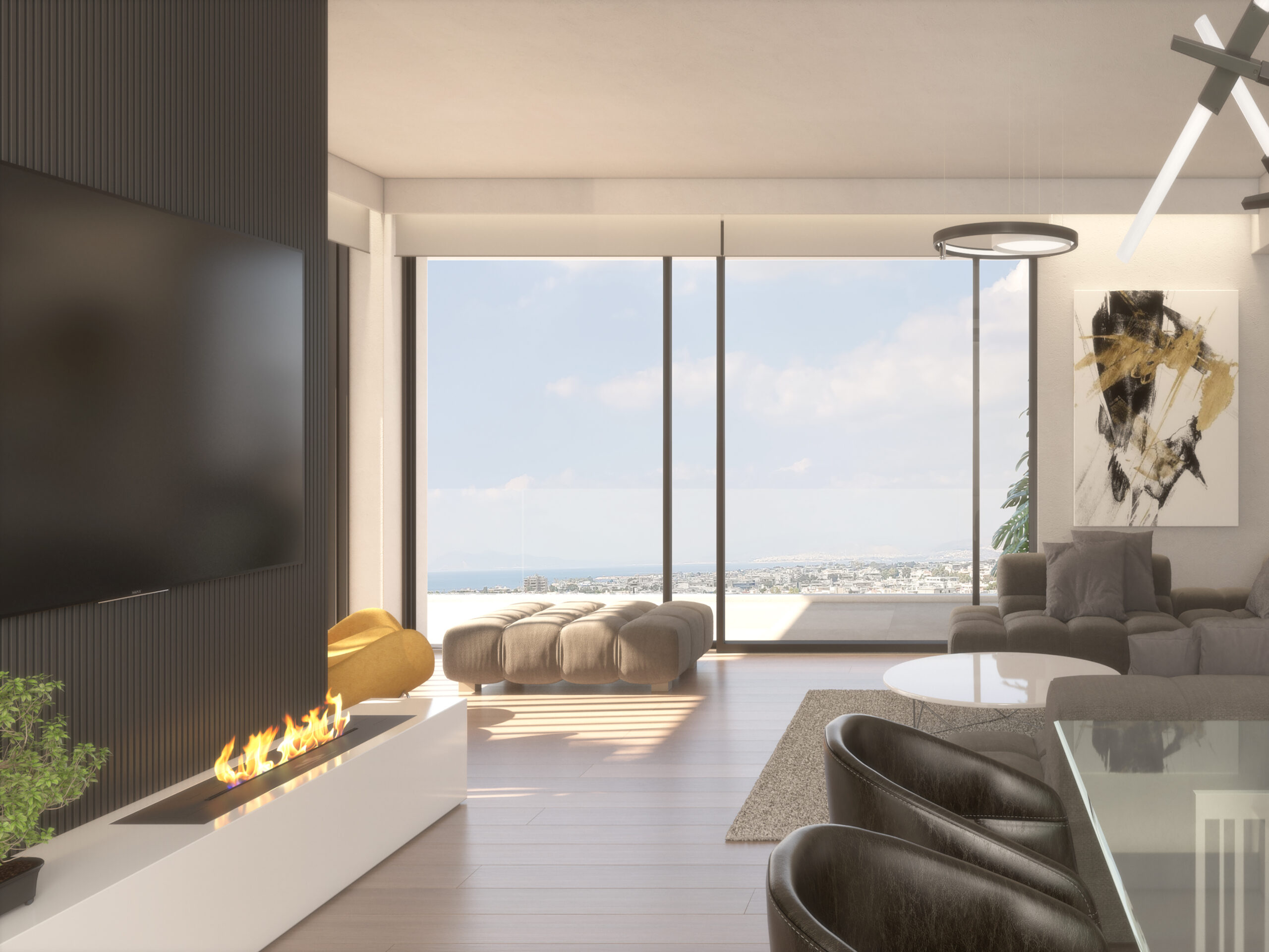 new glyfada paramount residences interior living room 4th 2
